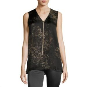 Lafayette 148 Julieta 100% Silk Paisley Blouse Size S